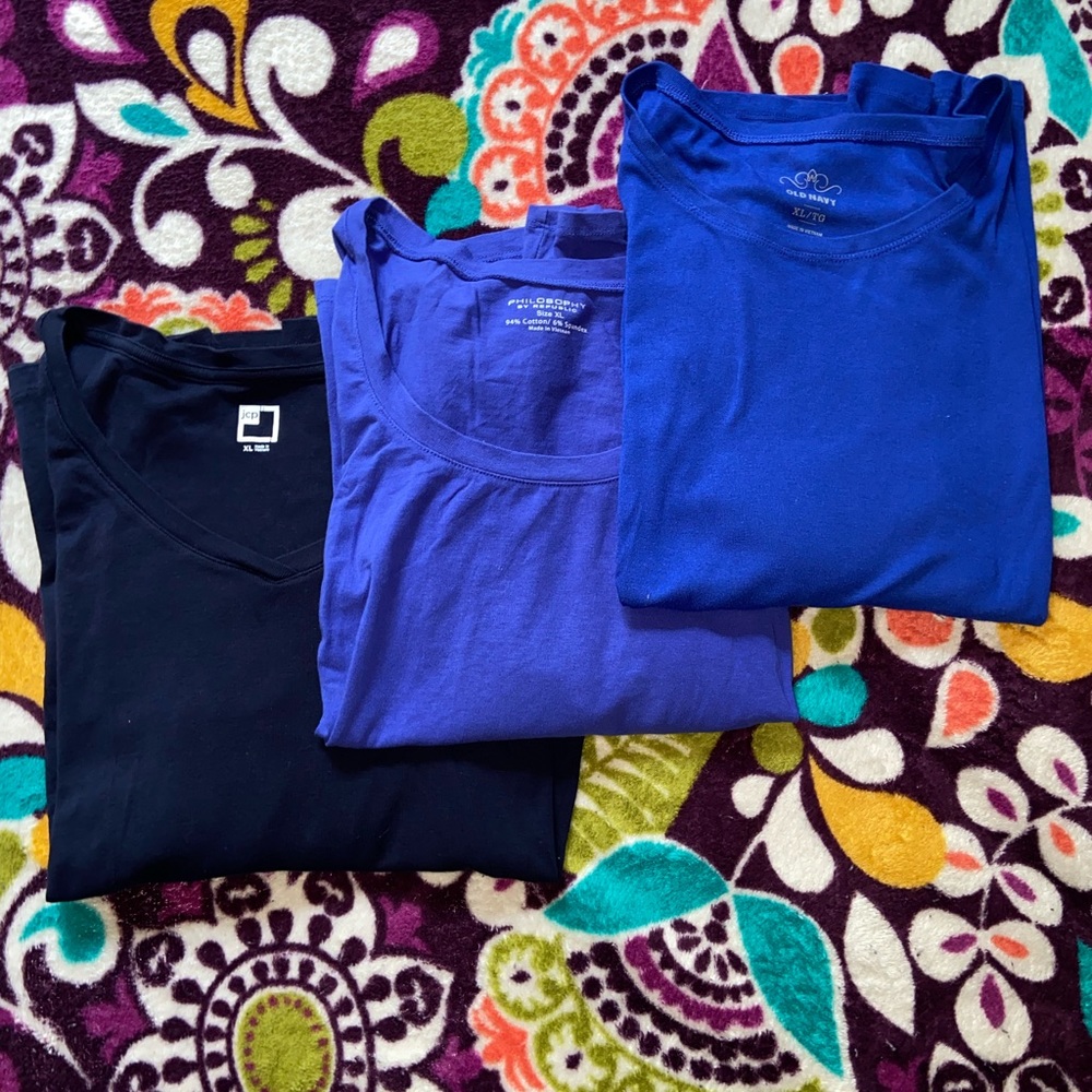 Blue Long Sleeve Bundle: Old Navy, Philosophy, JCP